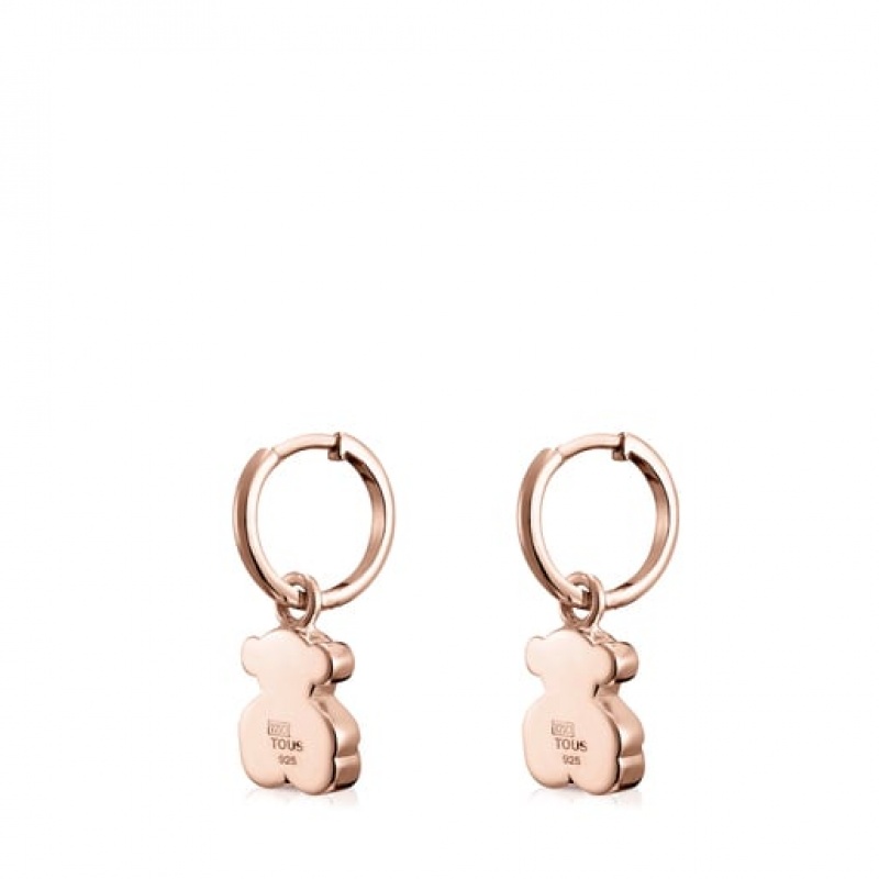 Tous Kurzes Sweet Dolls Bear Ohrringe Rosa Gold | Österreich-KIYFOB793