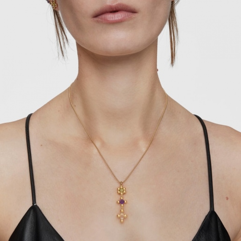 Tous Kurzes With Gemstones Sugar Party Halskette Gold | Österreich-UMQZXD820