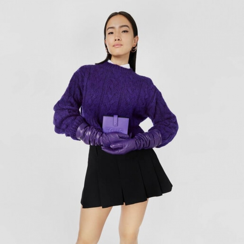 Tous La Rue Pocket Card Geldbörse Lilac | Österreich-NQZJDB692