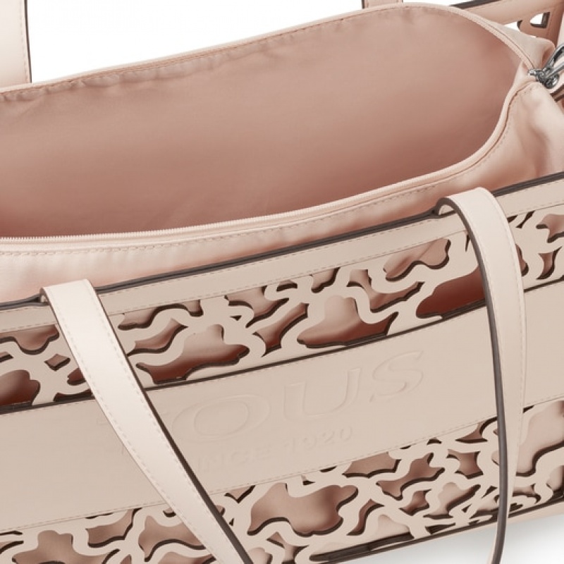 Tous Large Amaya Kaos Shock Handtasche Beige | Österreich-ZHWXNC457