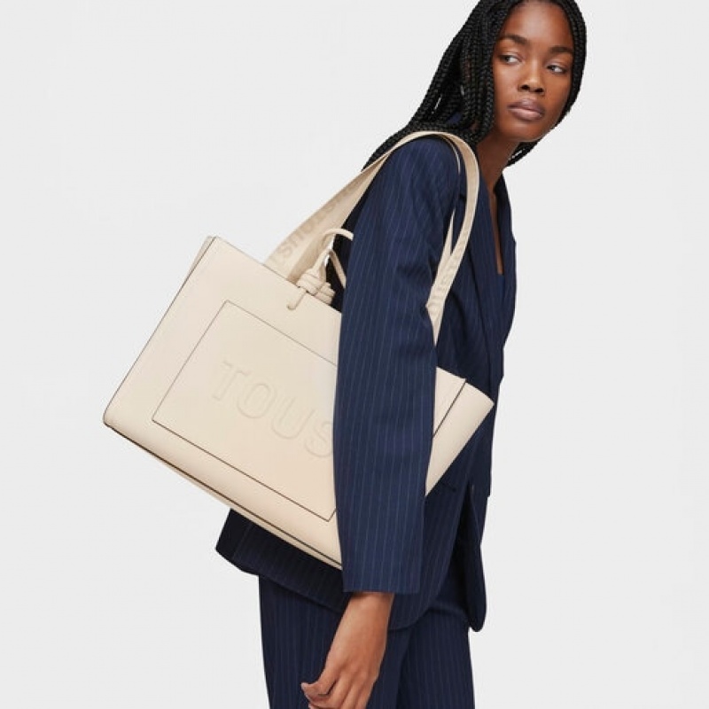 Tous Large Amaya La Rue New Handtasche Beige | Österreich-BHEYSI435