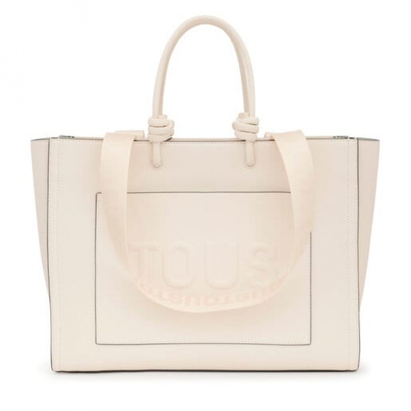 Tous Large Amaya La Rue New Handtasche Beige | Österreich-BHEYSI435
