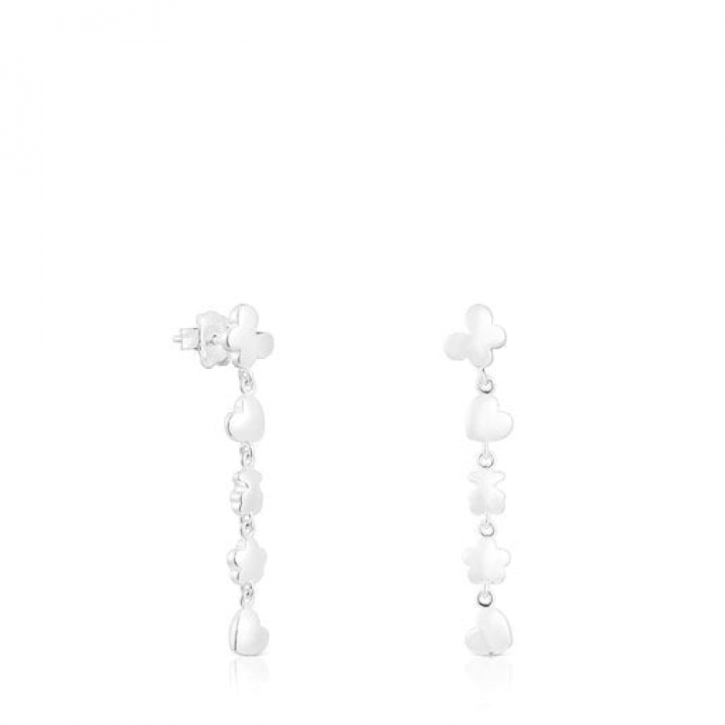 Tous Large Bold Motif With Motifs Ohrringe Silber | Österreich-SKIRJY234