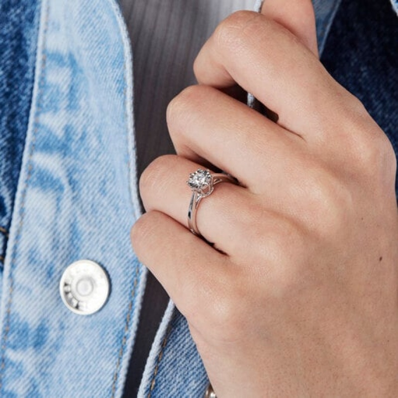 Tous Large Diamond Rosette Les Classiques Ring Silber | Österreich-TJGORZ293