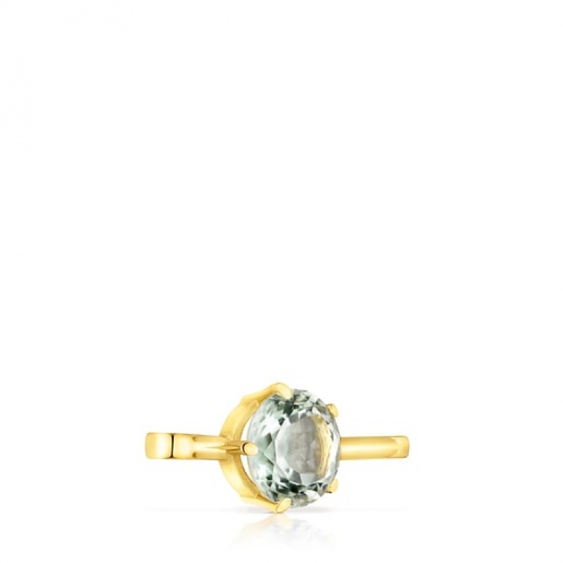 Tous Large Hold With Prasiolite Anhänger Gold | Österreich-NOJLDG463