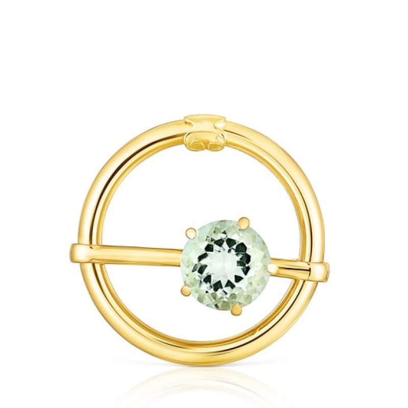 Tous Large Hold With Prasiolite Anhänger Gold | Österreich-NOJLDG463