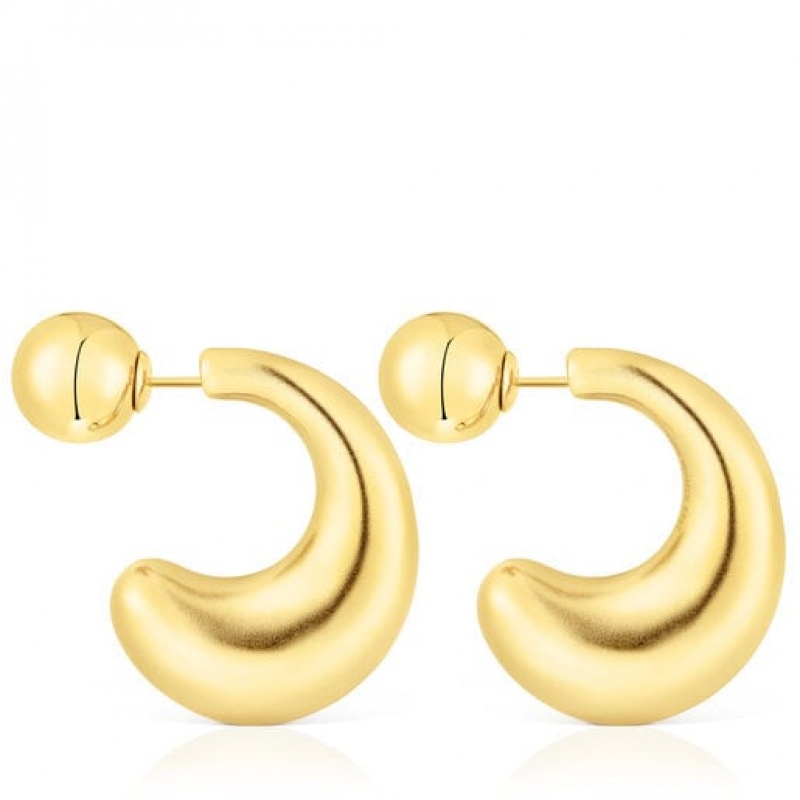 Tous Large Hoop Balloon Ohrringe Gold | Österreich-MDBOQY360