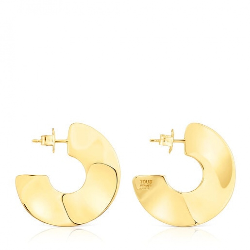 Tous Large Hoop Gregal Ohrringe Gold | Österreich-YHVSIA701