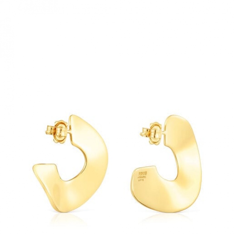Tous Large Hoop Gregal Ohrringe Gold | Österreich-YHVSIA701