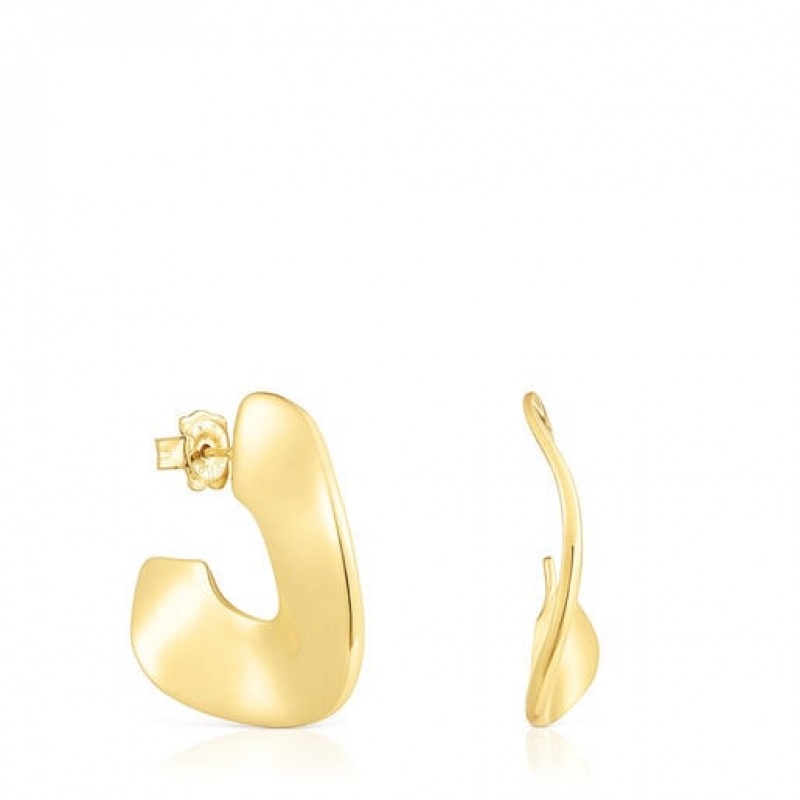 Tous Large Hoop Gregal Ohrringe Gold | Österreich-YHVSIA701