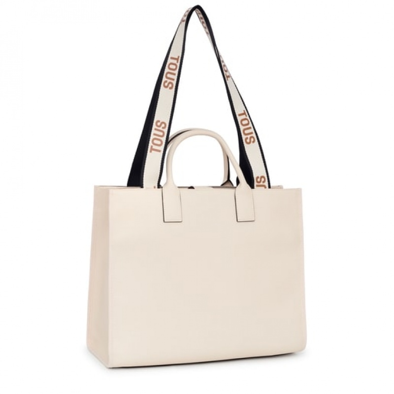 Tous Large La Rue Amaya Handtasche Beige | Österreich-MWNVJK475