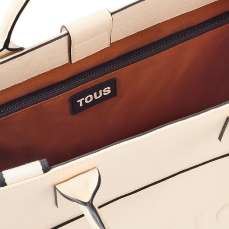 Tous Large La Rue Amaya Handtasche Beige | Österreich-MWNVJK475