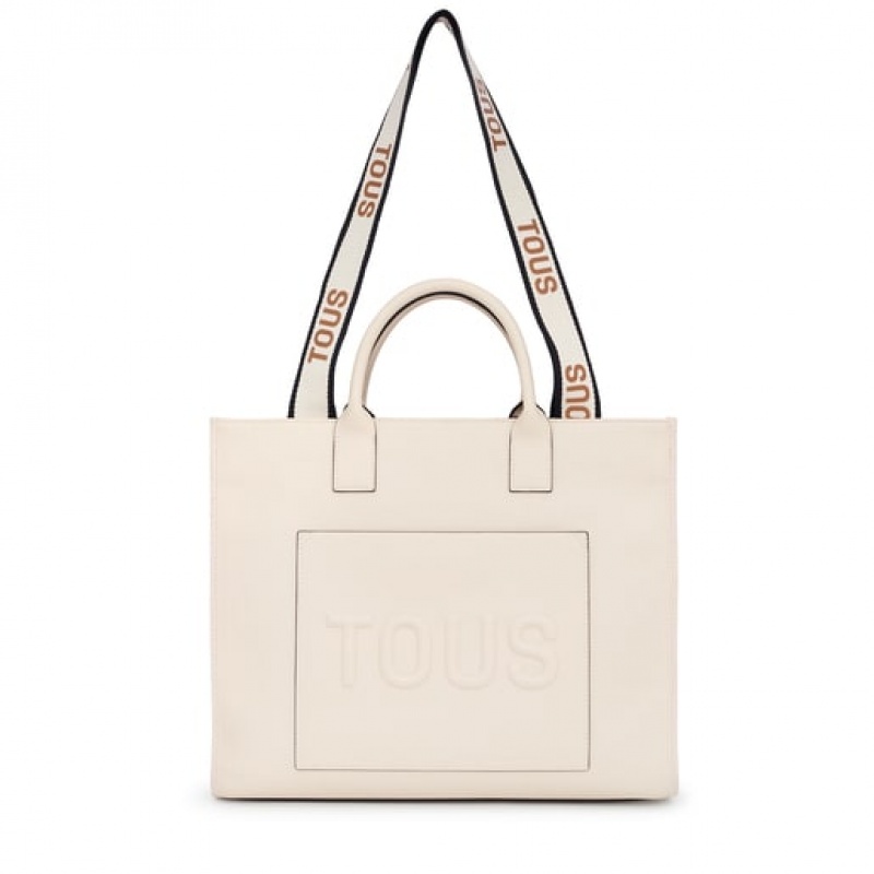 Tous Large La Rue Amaya Handtasche Beige | Österreich-MWNVJK475