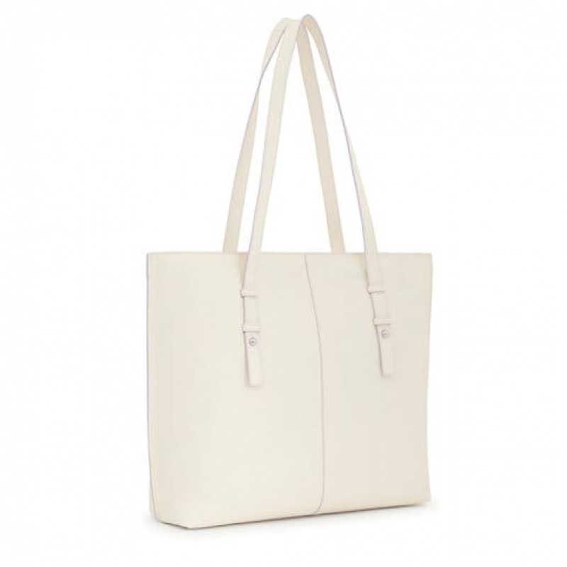 Tous Large Leder Candy Handtasche Beige | Österreich-KSQPMB405