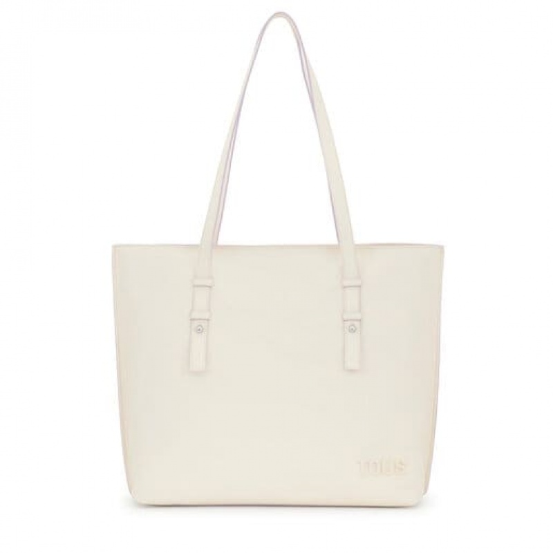 Tous Large Leder Candy Handtasche Beige | Österreich-KSQPMB405