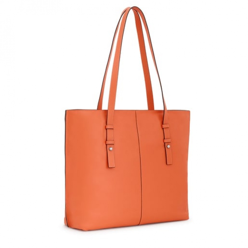 Tous Large Leder Candy Handtasche Orange | Österreich-RTBJKL864