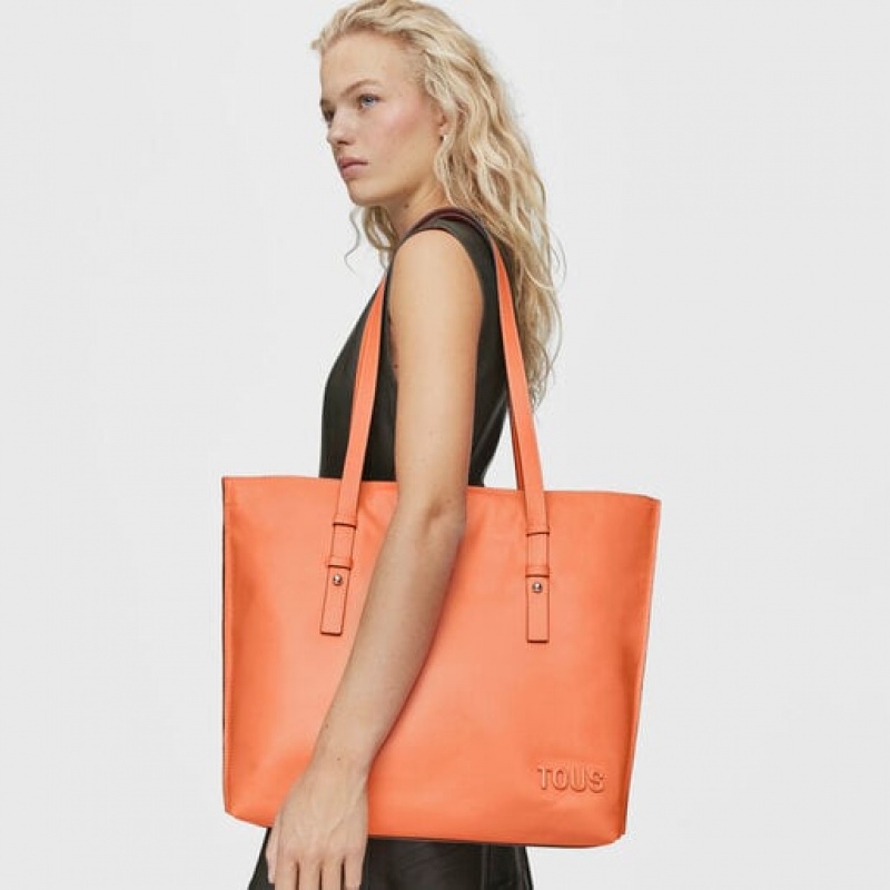 Tous Large Leder Candy Handtasche Orange | Österreich-RTBJKL864