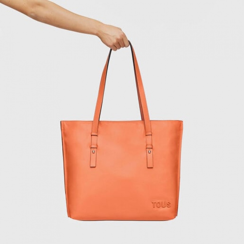 Tous Large Leder Candy Handtasche Orange | Österreich-RTBJKL864