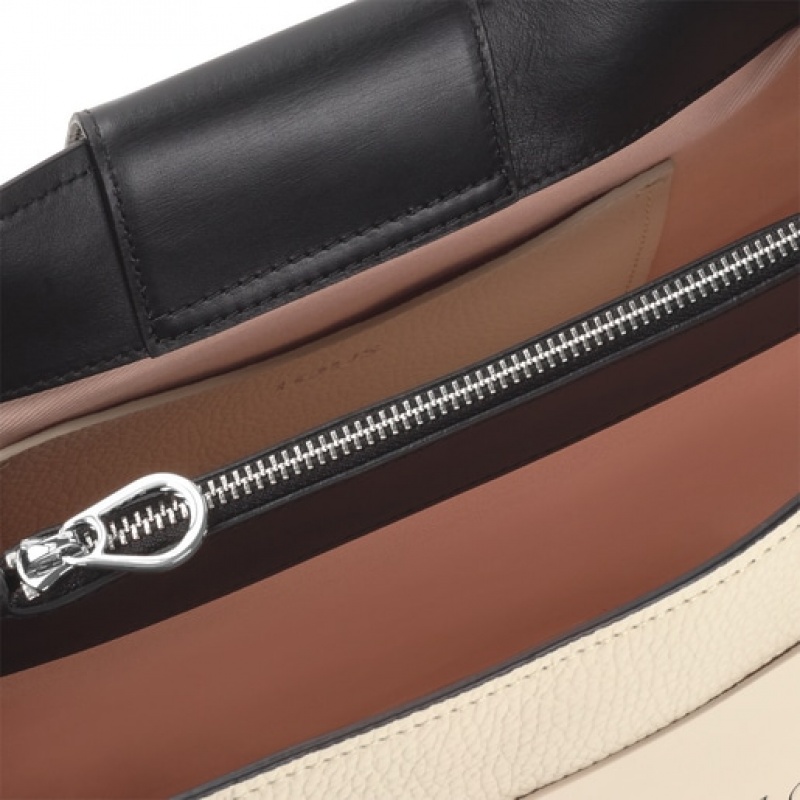Tous Large Leder Empire City Umhängetasche Beige | Österreich-DEKXCY069