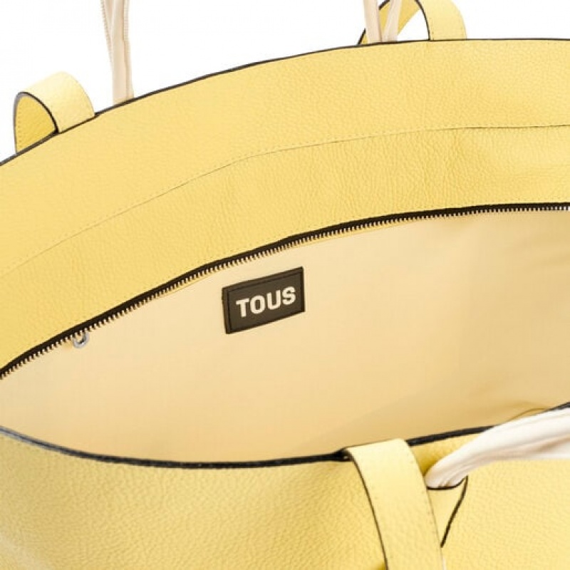 Tous Large Leder Lynn Tragetasche Gelb | Österreich-ZPCJGX150