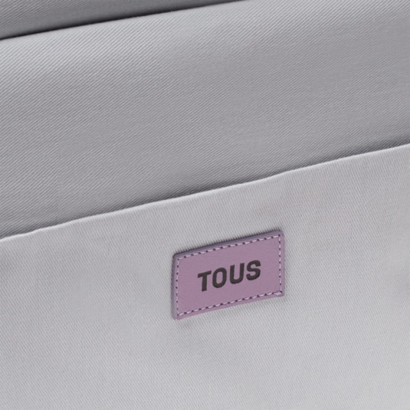 Tous Large Leder Manifesto Handtasche Lilac | Österreich-ACGLWZ634