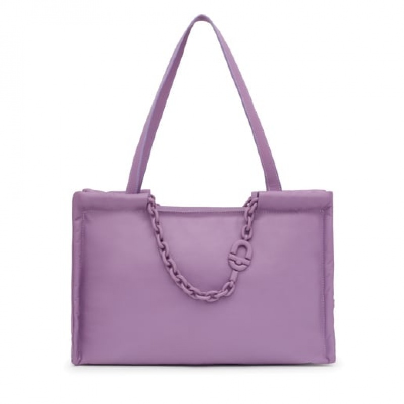 Tous Large Leder Manifesto Handtasche Lilac | Österreich-ACGLWZ634
