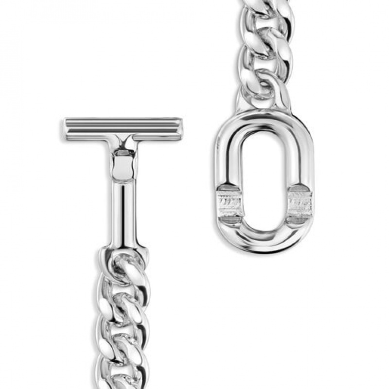 Tous Large Manifesto Curb Chain Armband Silber | Österreich-ETNCVI591