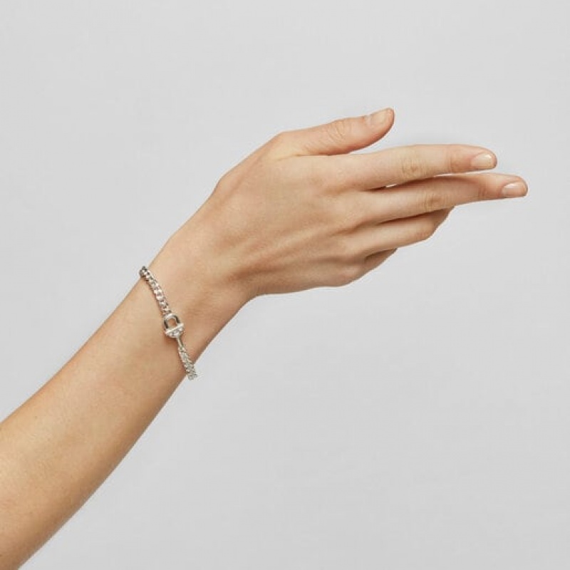 Tous Large Manifesto Curb Chain Armband Silber | Österreich-ETNCVI591