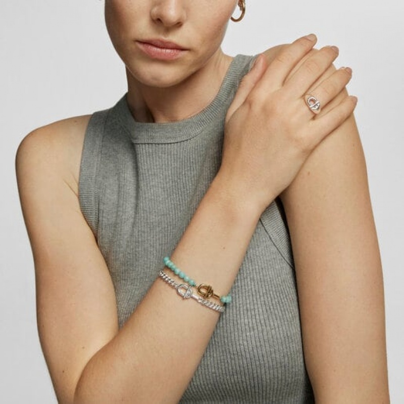 Tous Large Manifesto Curb Chain Armband Silber | Österreich-ETNCVI591