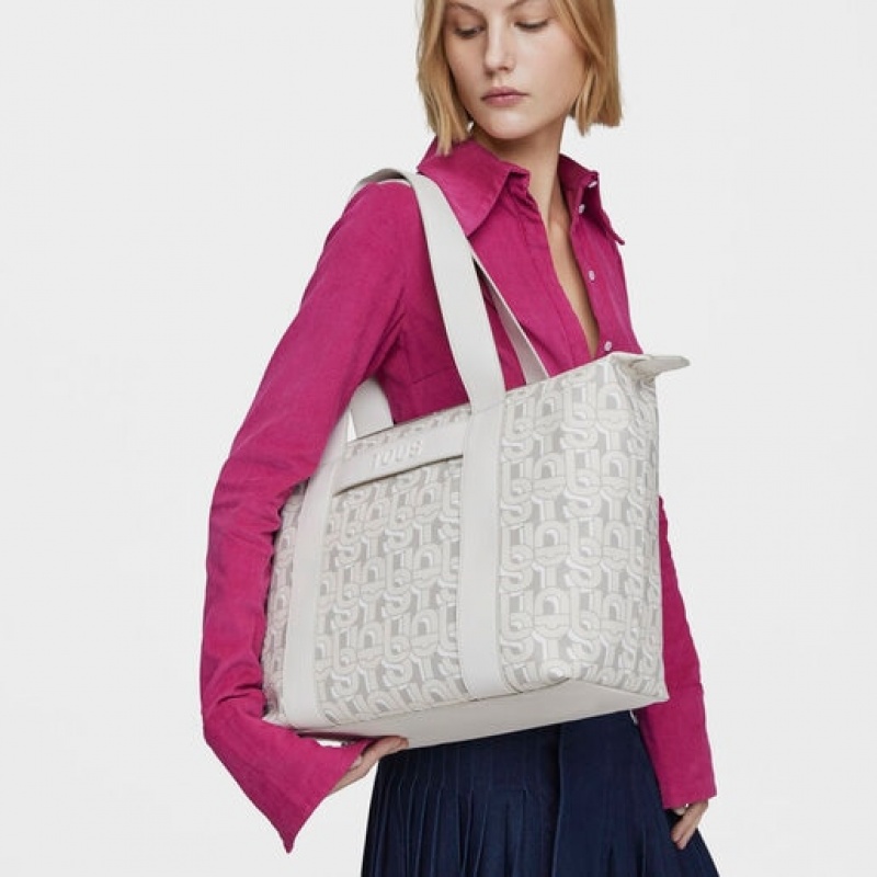 Tous Large Manifesto Tragetasche Beige | Österreich-KUOBIW391