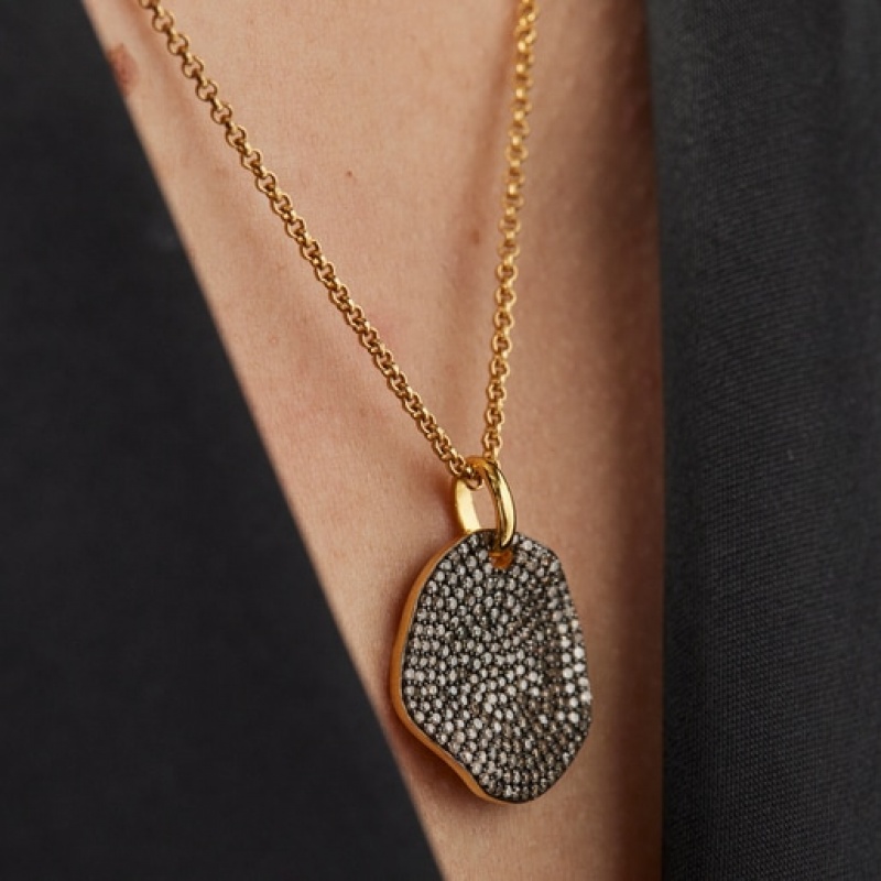 Tous Large Nenufar With Diamonds Anhänger Gold | Österreich-IQUDOK103