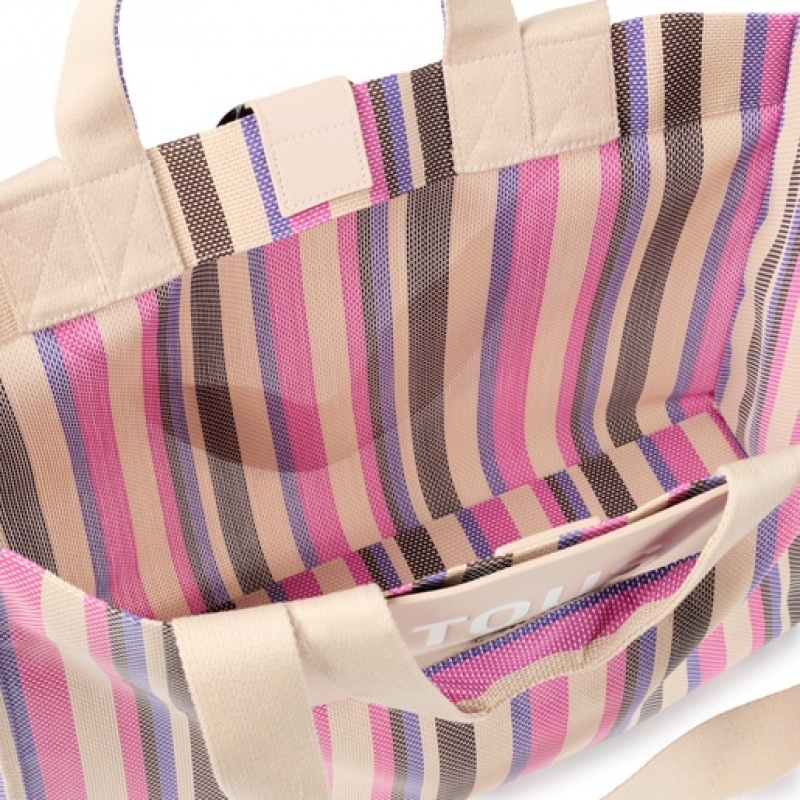 Tous Large Stripes Handtasche Mehrfarbig | Österreich-UMLGNP406