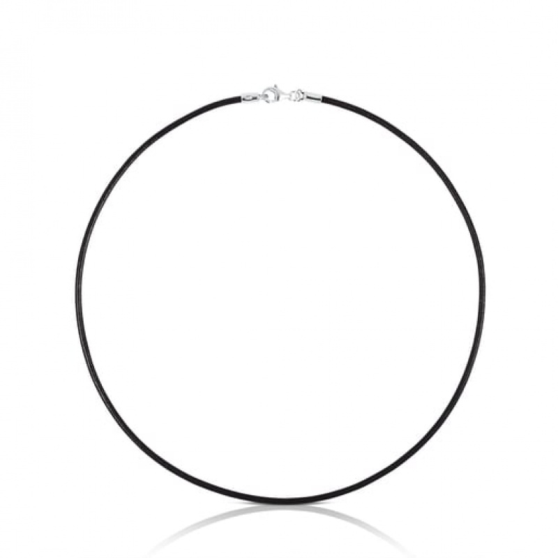 Tous Leder Choker With Clasp Kettenriemen Schwarz | Österreich-TXMCGE709