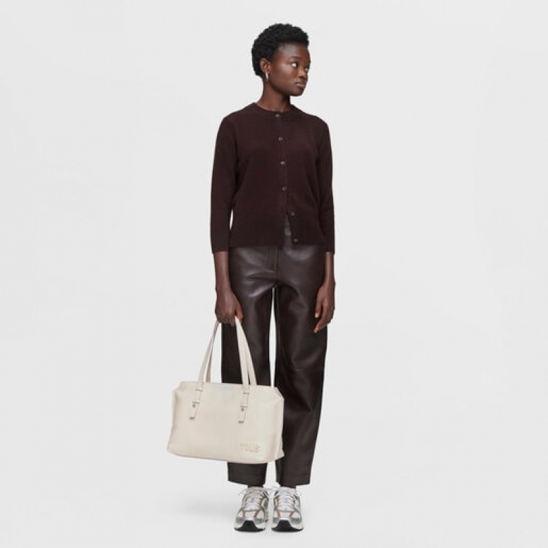Tous Leder City Candy Handtasche Beige | Österreich-CDFMUY376
