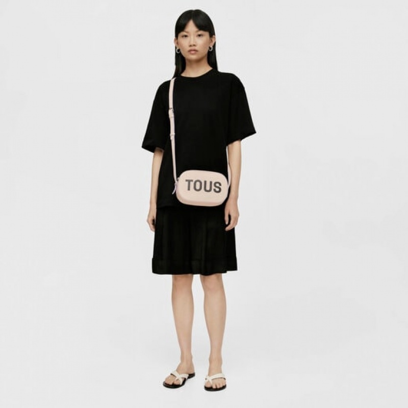 Tous Leder Logo Lynn Umhängetasche Beige | Österreich-VQMJAB902