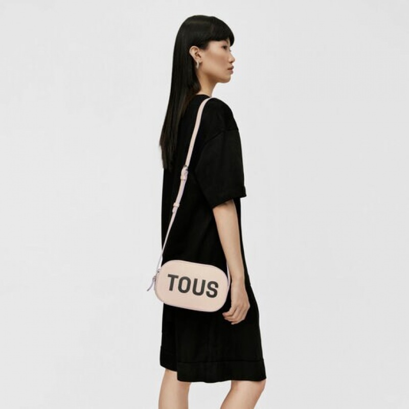 Tous Leder Logo Lynn Umhängetasche Beige | Österreich-VQMJAB902