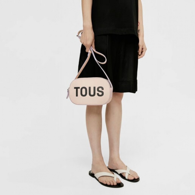Tous Leder Logo Lynn Umhängetasche Beige | Österreich-VQMJAB902