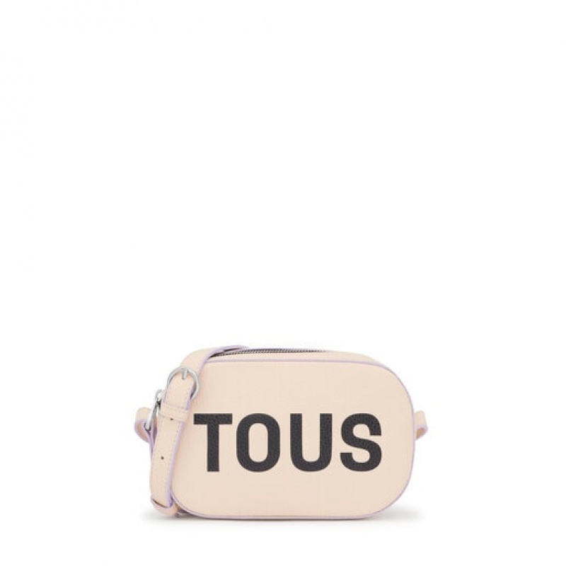 Tous Leder Logo Lynn Umhängetasche Beige | Österreich-VQMJAB902