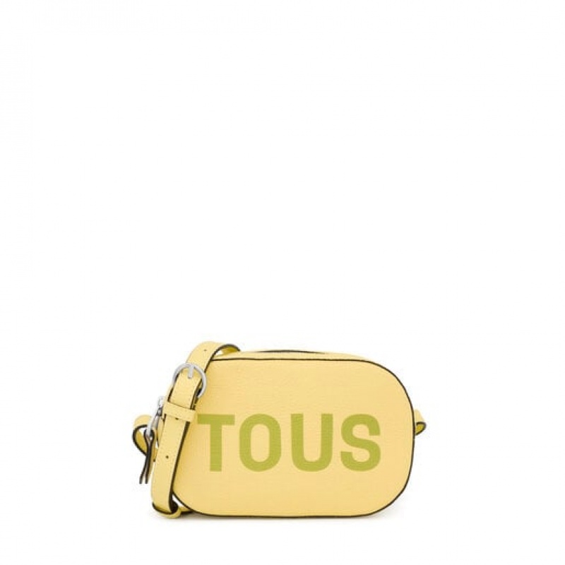 Tous Leder Logo Lynn Umhängetasche Gelb | Österreich-DCBFKS041