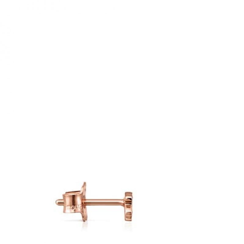 Tous Les Classiques Bear With Diamonds Ohrringe Rosa Gold | Österreich-QEMNUP625