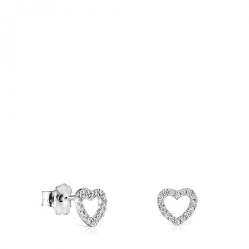 Tous Les Classiques Heart With Diamonds Ohrringe Silber | Österreich-UTMJQP985