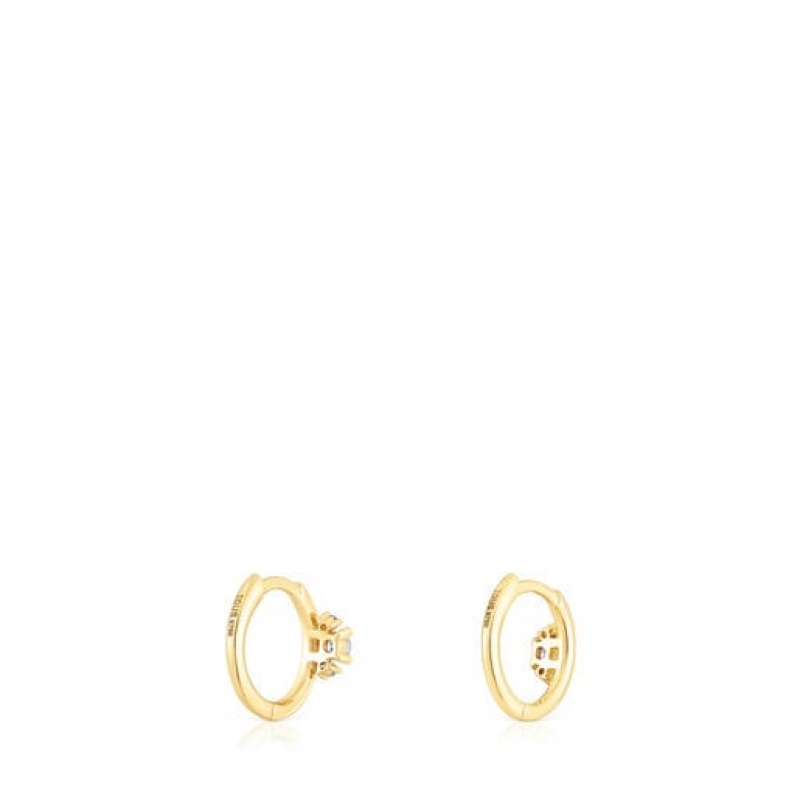 Tous Les Classiques Hoop With Diamonds Ohrringe Gold | Österreich-OFHVNQ936