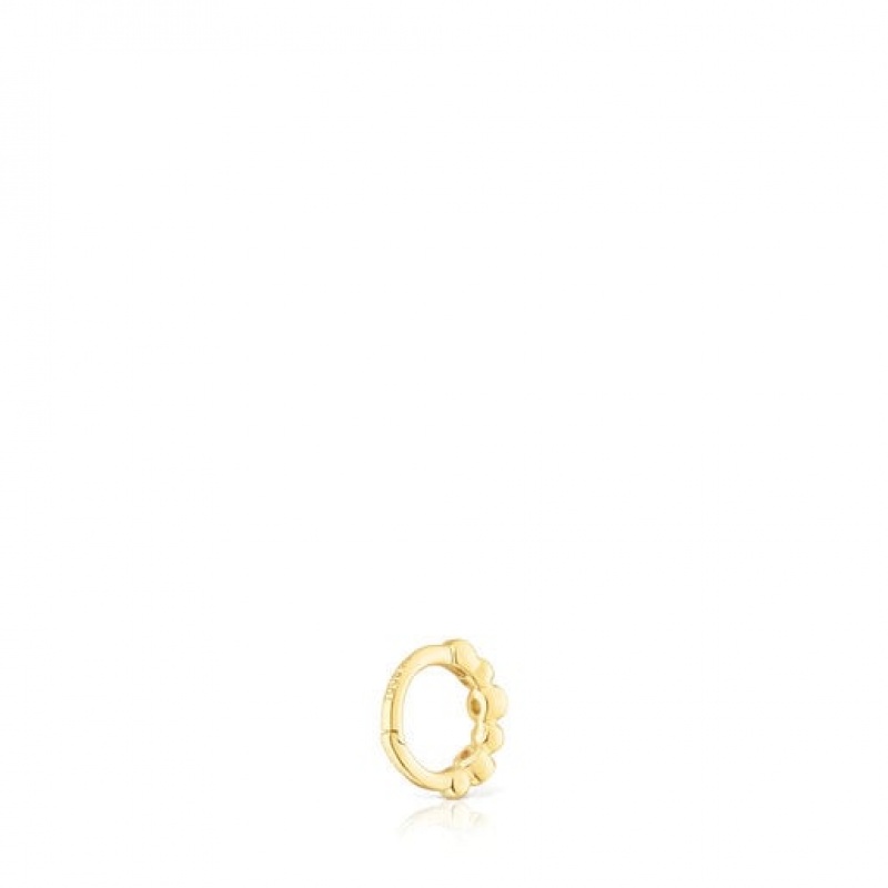 Tous Les Classiques Small Hoop With Balls Diamonds Ohrringe Gold | Österreich-YHTWZF510