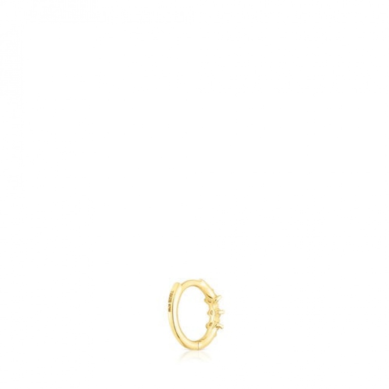 Tous Les Classiques Strip Hoop With Diamonds Ohrringe Gold | Österreich-WJKRTI452