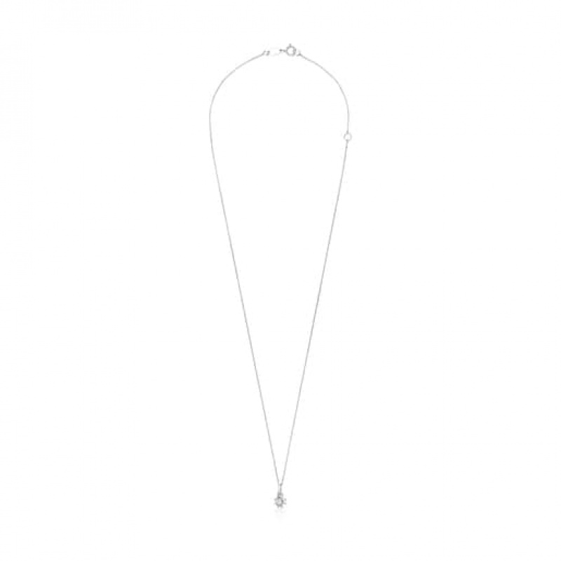 Tous Les Classiques With Small Diamond Rosette Halskette Silber | Österreich-JILZGC378