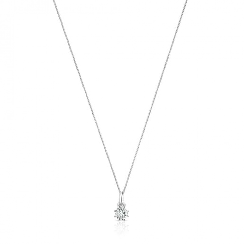 Tous Les Classiques With Small Diamond Rosette Halskette Silber | Österreich-JILZGC378