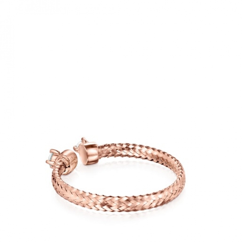 Tous Light Open With Diamonds Ring Rosa Gold | Österreich-DVOIBL371