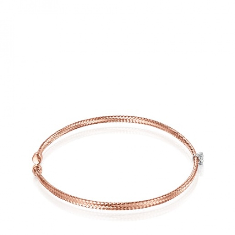 Tous Light With Diamond Rosette Armband Rosa Gold | Österreich-QDZPRY124