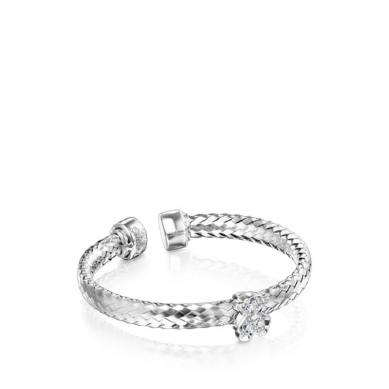 Tous Light With Diamonds Ring Silber | Österreich-MXAVTD067