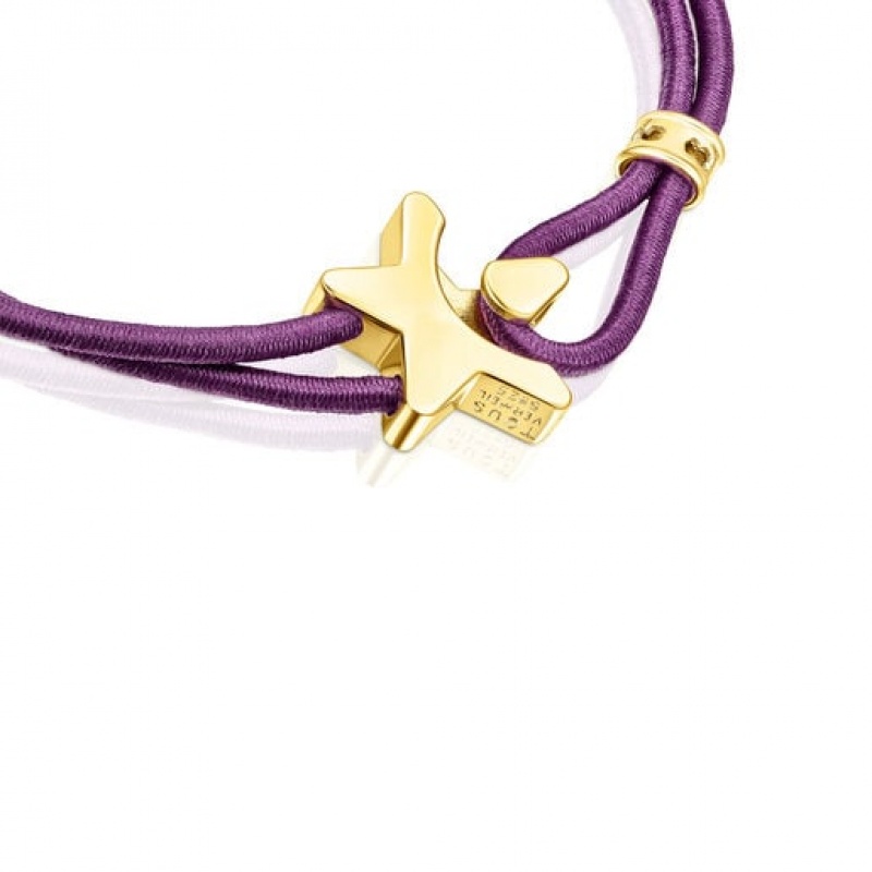 Tous LilacElastic Sweet Dolls With Star Armband Lila Gold | Österreich-LDVWNI714